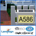 2015 new mordern outdoor solar lamp house number sign light series infrared solar led lamp